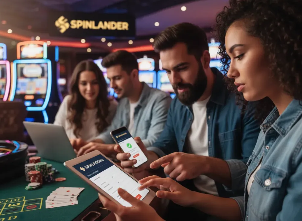 Spinlander registrering Steg för steg konto och verifiering